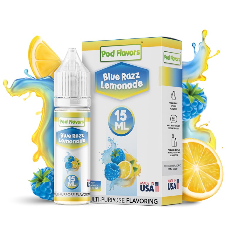 Pod Flavors MultiPurpose Flavoring 15mL Blue Razz Lemonade, pod